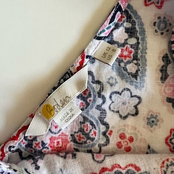 Boden Alexandra Linen Short Sleeve Top - Picture 4 of 5